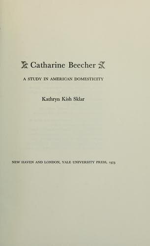 Tapa de Catharine Beecher