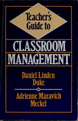 Tapa de Teacher's guide to classroom management