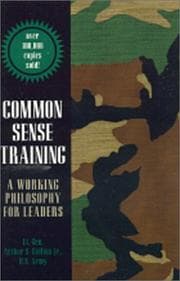 Tapa de Common Sense Training