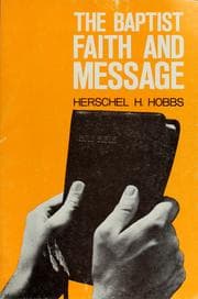 Tapa de The Baptist faith and message