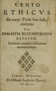 Tapa de Cento ethicus