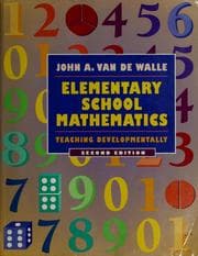 Tapa de Elementary school mathematics