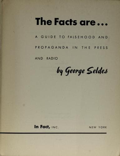 Tapa de The facts are