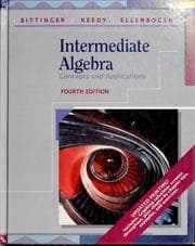 Tapa de Intermediate algebra