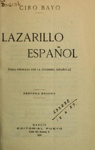 Tapa de Lazarillo español