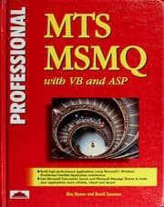Tapa de Professional MTS and MSMQ with VB and ASP