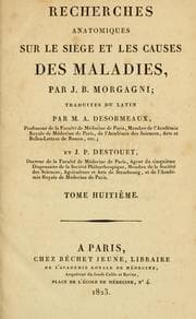 Tapa de Recherches anatomiques sur le siege et les causes des maladies