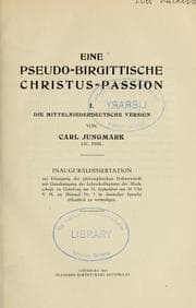 Tapa de Eine pseudo-birgittische Christus-Passion