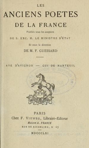Tapa de Aye d'Avignon, chanson de geste