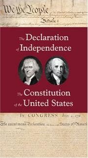 Tapa de The Declaration of Independence ; the Constitution of the United States