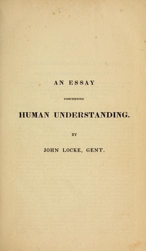 Tapa de An essay concerning human understanding