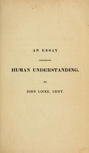 Tapa de An essay concerning human understanding