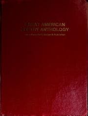 Tapa de Great American poetry anthology