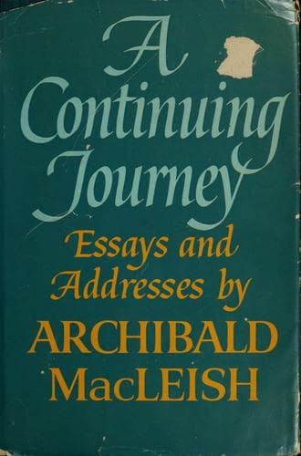 Tapa de A continuing journey