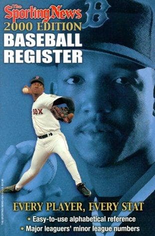 Tapa de The Sporting News baseball register