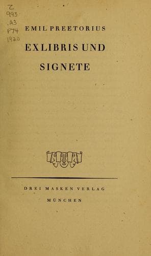 Tapa de Ex Libris und Signete