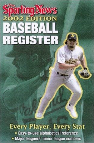 Tapa de The Sporting News baseball register