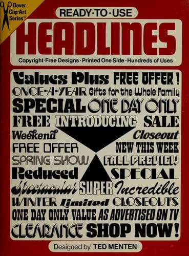 Tapa de Ready-to-use headlines