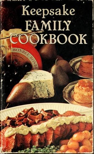 Tapa de Keepsake family cookbook