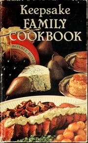 Tapa de Keepsake family cookbook