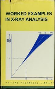 Tapa de Worked examples in x-ray analysis