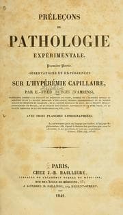Tapa de Préleçons de pathologie expérimentale