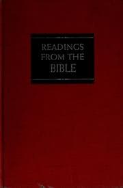 Tapa de Readings from the Bible