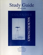 Tapa de Study guide for use with Macroeconomics, 4th edition [by] David C. Colander