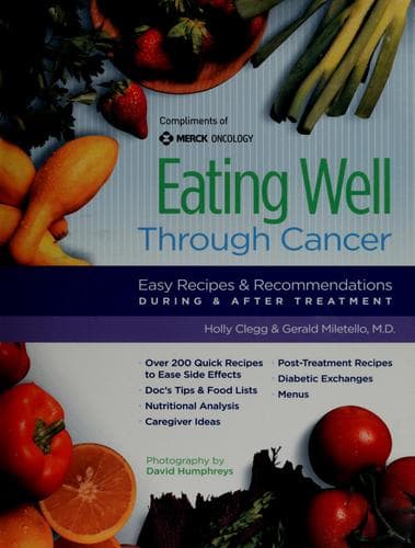 Tapa de Eating well through cancer