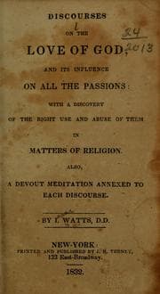 Tapa de Discourses on the love of God