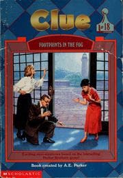Tapa de Footprints in the Fog (Clue, #18)