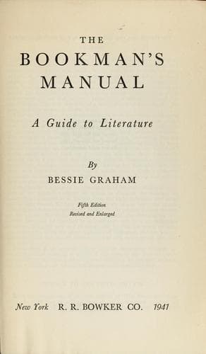 Tapa de The bookman's manual