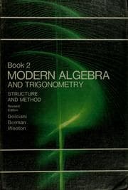 Tapa de Modern algebra and trigonometry