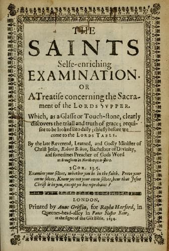 Tapa de The saints selfe-enriching examination