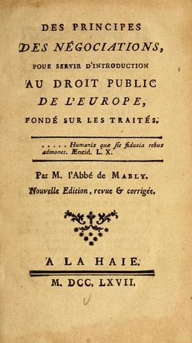 Tapa de Des principes des négociations