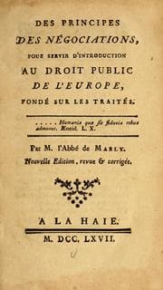 Tapa de Des principes des négociations