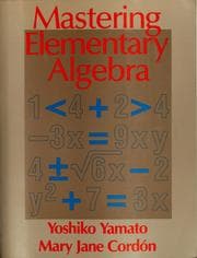 Tapa de Mastering elementary algebra