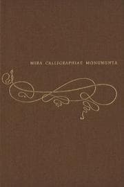 Tapa de Mira calligraphiae monumenta