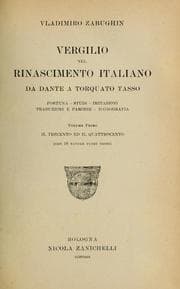 Tapa de Vergilio nel rinascimento italiano da Dante a Torquato Tasso
