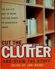 Tapa de Cut the clutter and stow the stuff
