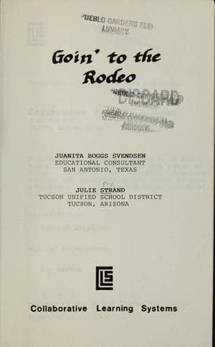 Tapa de Goin' to the rodeo