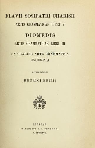 Tapa de Grammatici latini