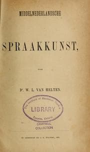 Tapa de Middelnederlandsche spraakkunst
