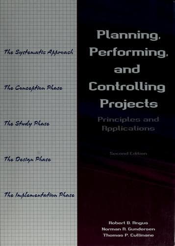 Tapa de Planning, performing, and controlling projects