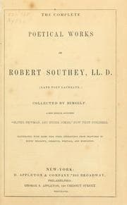 Tapa de The complete poetical works of Robert Southey