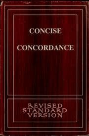 Tapa de Concise concordance to the Revised standard version of the Bible
