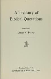 Tapa de A treasury of Biblical quotations