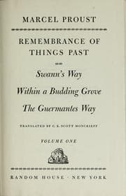 Tapa de Remembrance of things past