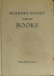 Tapa de Reader's Digest Condensed Books--Winter 1951 Selections