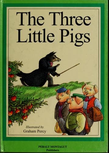 Tapa de The three little pigs